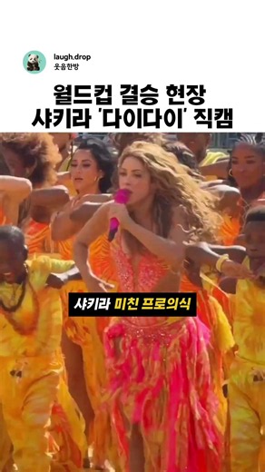 월드컵 결승 직캠🔥 샤키라 '다이다이' 현장감 미쳤다