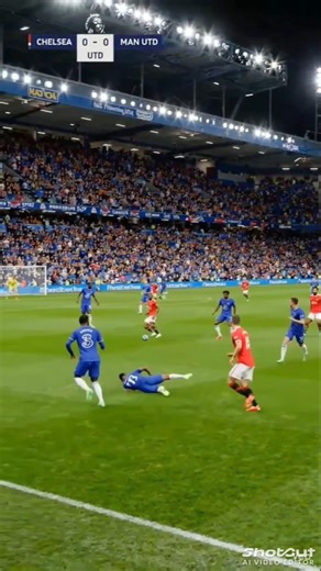 Chelsea vs Man United 🔥 Intense Clash & Crazy Goals | Premier League Highlights ⚽ #shorts #Chelsea