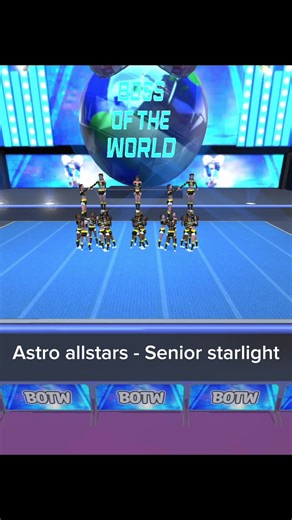 Astro Allstars Senior Starlight Cheer Performance