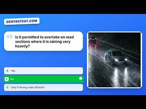 DGT Spain Theory Test 2026 🇪🇸 | Overtaking & Manoeuvres Practice (20 Questions)