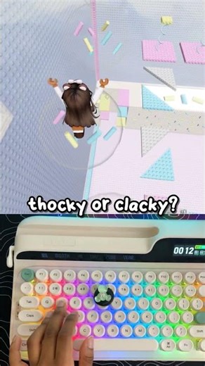 is this THOCKY or CLACKY? 🔊 #roblox #keyboard #asmr