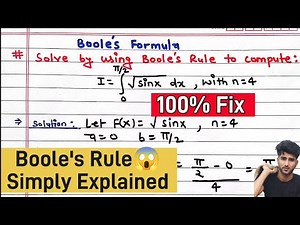 Boole’s Rule Numerical Problem: Solve in Seconds! 🔥 | Numerical Integration