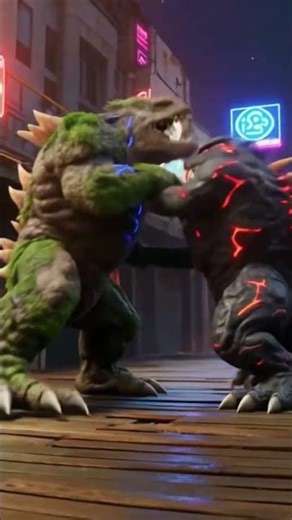 TWO SCARY MONSTER FIGHT #anime #monster