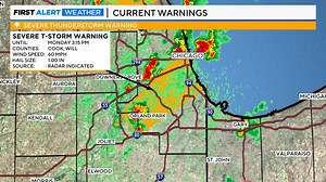 WEATHER ALERT | A Severe Thunderstorm Warning has been issued for Cook, Will County until May 20 3:15PM. More: https://www.cbsnews.com/chicago/weather/ | CBS Chicago
