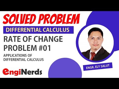 DIFFERENTIAL CALCULUS APPLICATION | RATE SAMPLE PROBLEM 001