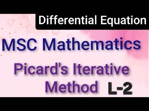 MSC Mathematics || Differential Equation || picard's Iterative Method (Lacture-2) || Problem