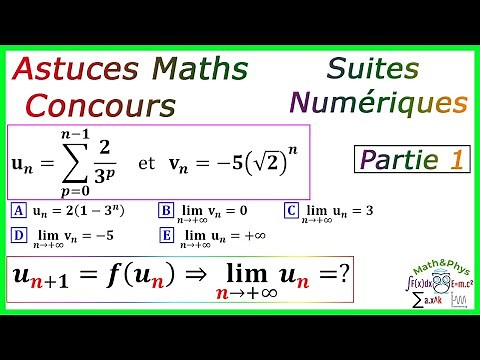 Astuces Maths Concours - Astuces Concours - Les Suites Numériques Astuces - [Partie 1]