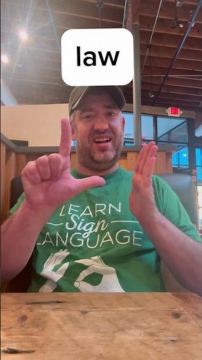 ASL sign for law / Learn ASL