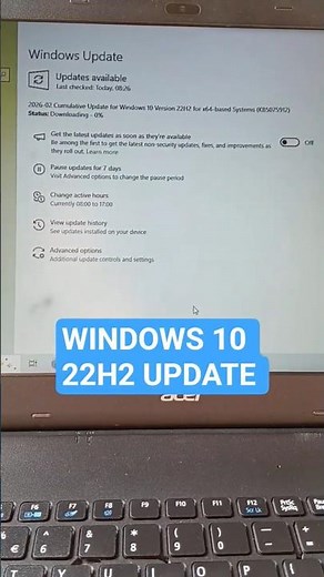 2026-02 Update for Windows 10 22H2 #shorts ❤️