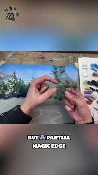 Windshield Wiper Technique for Landscape Art #shorts