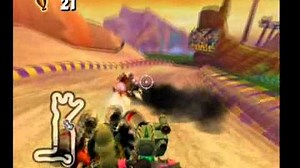 Crash Tag Team Racing 100% Walkthrough - 33 -Pyramid Pass