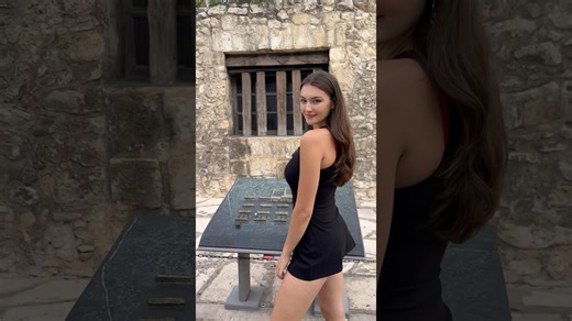 History comes alive as model explores the Alamo grounds