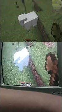 Playing MINECRAFT On a CRT TV 📺⛏️