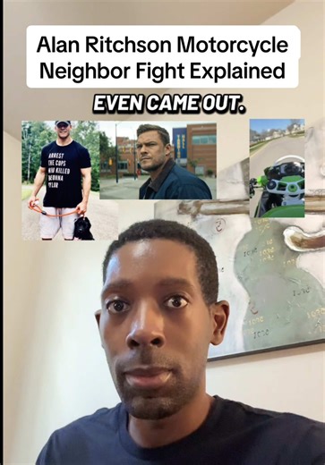 Alan Ritchson Motorcycle Alan ritchson Neighbor Fight explained | alan ritchson