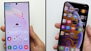 Note 10  beats the iPhone XS Max in machine drop test