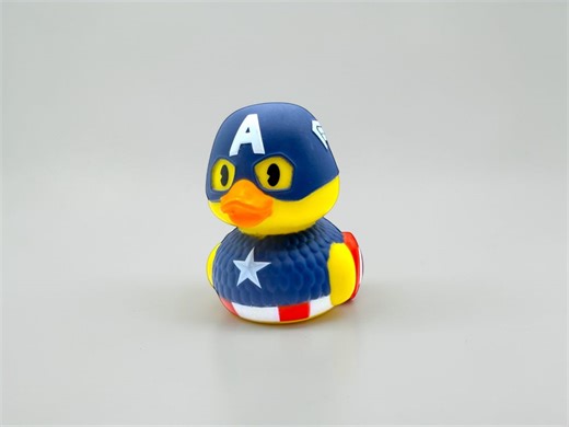 Captain America Toy, Collectible Ducks, Superhero Rubber Duck Gift - Etsy