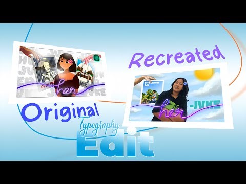 Her typography edit on alight motion @JVKE 