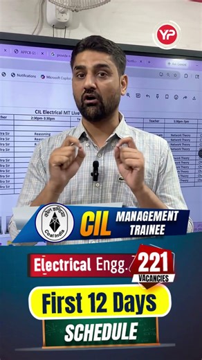 First 12 Days Schedule of CIL MT Electrical Engg. 2026 | Batch start 13th May