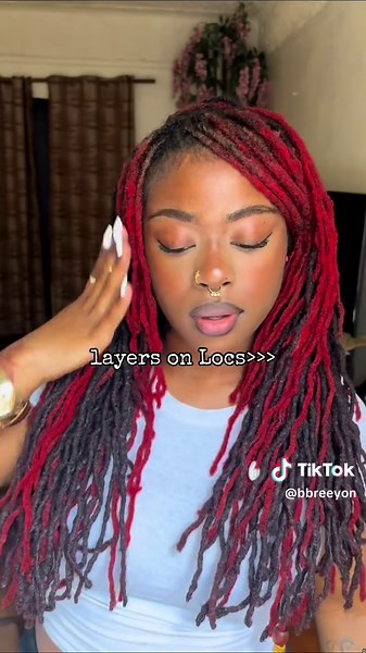 Layers on Locs: Embracing Accidental Bangs for Unique Style