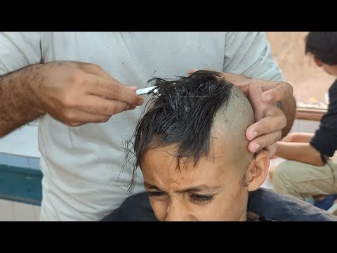 The best dandruff clean head shave ASMR tutorial 2025 zaibi barber shop