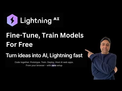 Train, Fine-Tune Models for Free on Lightning AI