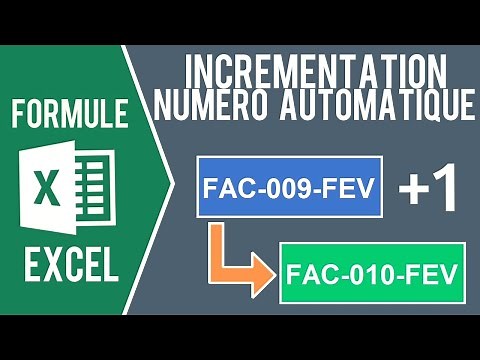 EXCEL - CRÉER UN NUMÉRO AUTOMATIQUE (De facture, de devis..)