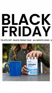 "I am so very happy with NativePath collagen! I didn't buy it for my nails or hair, but it's an added bonus. My shoulder and neck pain is completely gone! My mobility is amazing. Thank you, NativePath, for making this 60 woman feel young again." ⭐⭐⭐⭐⭐ Val Clem During our Black Friday Sale, you can stock up and save on NativePath Grass-Fed Collagen with this EXCLUSIVE offer available on social media ONLY! Each serving is formulated with 10 grams of the highest-quality grass-fed collagen scientifi