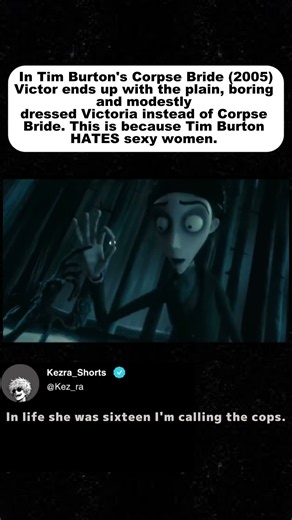 In Corpse Bride (2005) Victor picks Victoria, and it finally sets Emily's soul free"