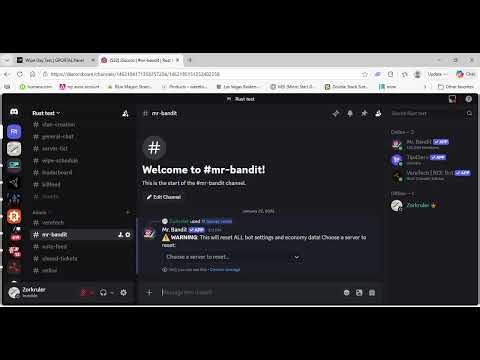 Rust Console Edition How to factory reset Mr. Bandit bot