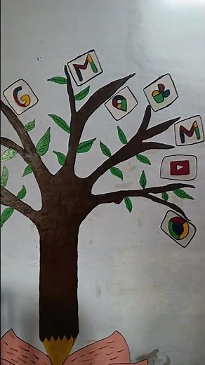 Rajasthan Government school computer lab decoration ideas💡 #walldecor #computerlab #computer #IT#DIY