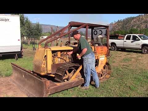 D2 Caterpillar dozer start up with a pony motor