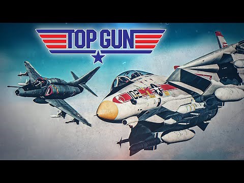 TOP GUN | F-14 Tomcat Vs A-4 Skyhawk Dogfight | Digital Combat Simulator | DCS |