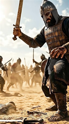 He broke 9 SWORDS in a single battle! 🤯⚔️ #IslamicHistory #shorts