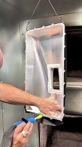 Our new Vaxinator pneumatic vacuum cleaning up the unwanted powder with ease.