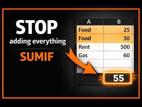 How to Use SUMIF in Google Sheets (Stop Adding Everything)