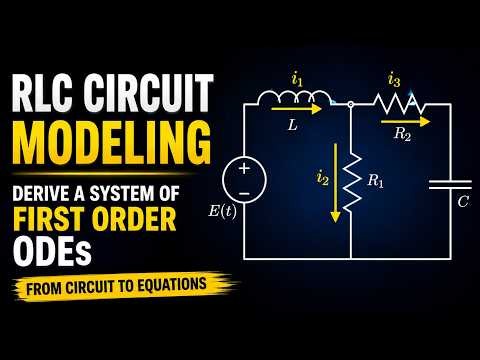 Modeling and RCL Circuit with Systems of First Order ODEs