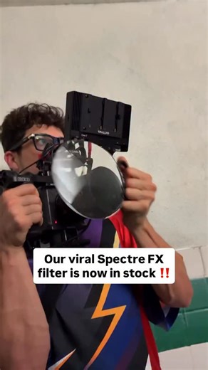 Yes…all of those effects are done completely in-camera with 0 post editing work! 💻❌ The “Handheld Spectre FX Filter” is a new type of handheld FX filter with a unique circular design made up of 4 separate refraction quadrants that each create a distortion effect similar to a shutter speed drag or ghosting effect with a clear center to allow moments of keeping your subject in focus as you move and distort the edges of your frame. Truly a unique 1 of 1 filter that creates in camera effects like y