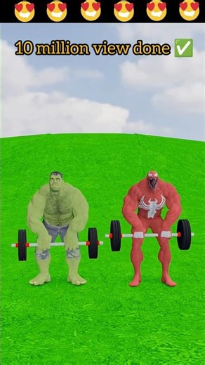 Spider-Man vs Venom vs Hulk Workout Fight 🤣💪 | Funny Short #shorts