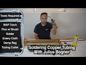 Plumbing 101: How to solder copper TUBING the correct way! repairing broken pipe START TO FINISH