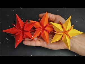 DIY Christmas Origami Star | One Sheet Paper Craft