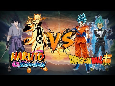 Dragon Ball vs Naruto: Goku & Vegeta vs Naruto & Sasuke | Head-On Battle | Saiyan vs Shinobi