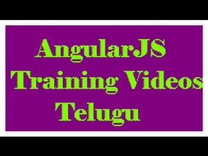 What is AngularJS In Telugu-vlr training
