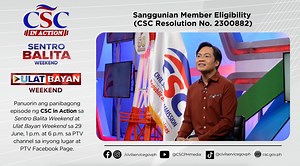 11K views · 38 reactions | Ano ang Sanggunian Member Eligibility? Sinu-sino ang mga eligible para rito? Ilan lang 'yan sa mga katanungang sasagutin at tatalakayin ni CSC Chairperson Karlo Nograles sa panibagong episode ng CSC in Action. Mapapanuod ang buong detalye sa Sabado, 29 June 2024, ala-una ng hapon sa Sentro Balita Weekend at alas-sais ng gabi sa Ulat Bayan Weekend sa PTV channel sa inyong lugar at PTV Facebook Page. | Philippine Civil Service Commission | Facebook