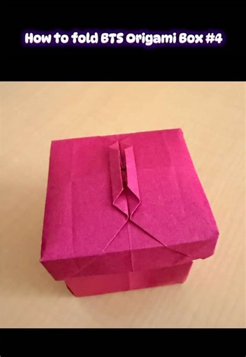 How to make easy BTS Origami Box No. 4, Two Square Sheets #btsarmy #origamitutorial #armybts #btsfanart