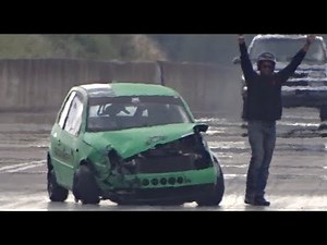 CRASH At Santa Pod Raceway - 492bhp 1.9 TDI VW Lupo Hits Wall