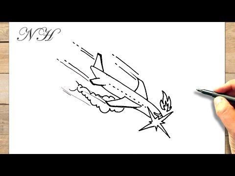 Comment dessiner un avion qui se crash
