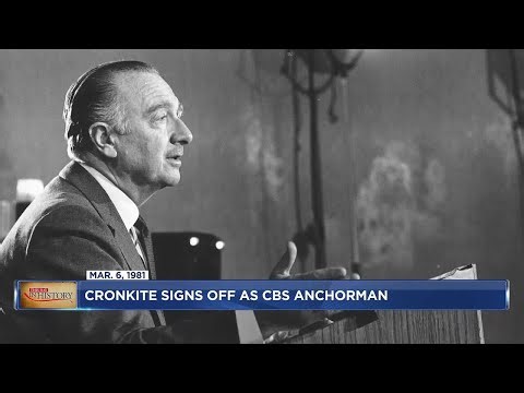February 6, 1981- Walter Cronkite signs off the air for the final time