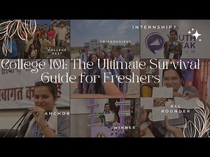 🎓 College 101: The Ultimate Survival Guide for Freshers | Janhvi