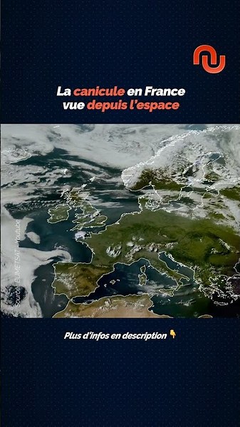 On voit la canicule depuis l'espace !