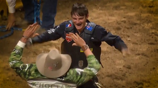 Bruised, battered, and unstoppable—Ky Hamilton’s gutsy 2023 comeback run earned him his first world bull riding title. 💪 #WranglerNFR #40DefiningMoments | Official NFR Experience